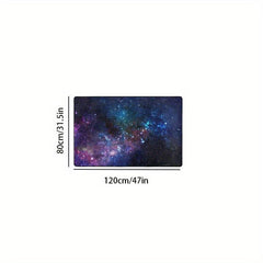 Starry Sky Area Rug Memory Foam Mat Soft Anti Fatigue Door Mat