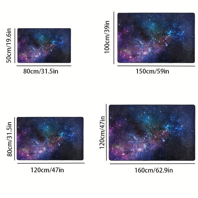 Starry Sky Area Rug Memory Foam Mat Soft Anti Fatigue Door Mat