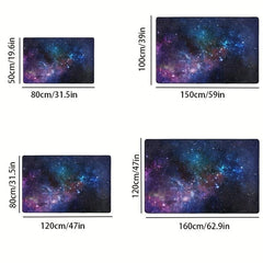 Starry Sky Area Rug Memory Foam Mat Soft Anti Fatigue Door Mat