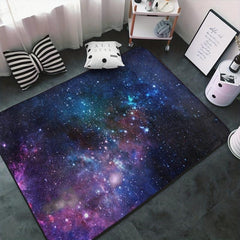 Starry Sky Area Rug Memory Foam Mat Soft Anti Fatigue Door Mat