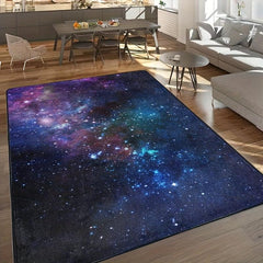 Starry Sky Area Rug Memory Foam Mat Soft Anti Fatigue Door Mat