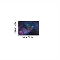 Starry Sky Area Rug Memory Foam Mat Soft Anti Fatigue Door Mat