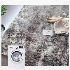 Soft Grey Plush Rug for Bedroom/Living Room 62.99x90.55 Inches