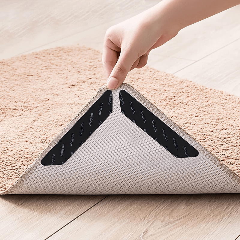 8pcs Rug Gripper Anti Slip Carpet Pads Washable & Durable