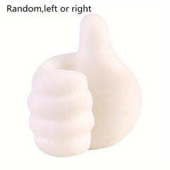8pcs Thumb Wall Hook Creative Adhesive Key Hook Hangers