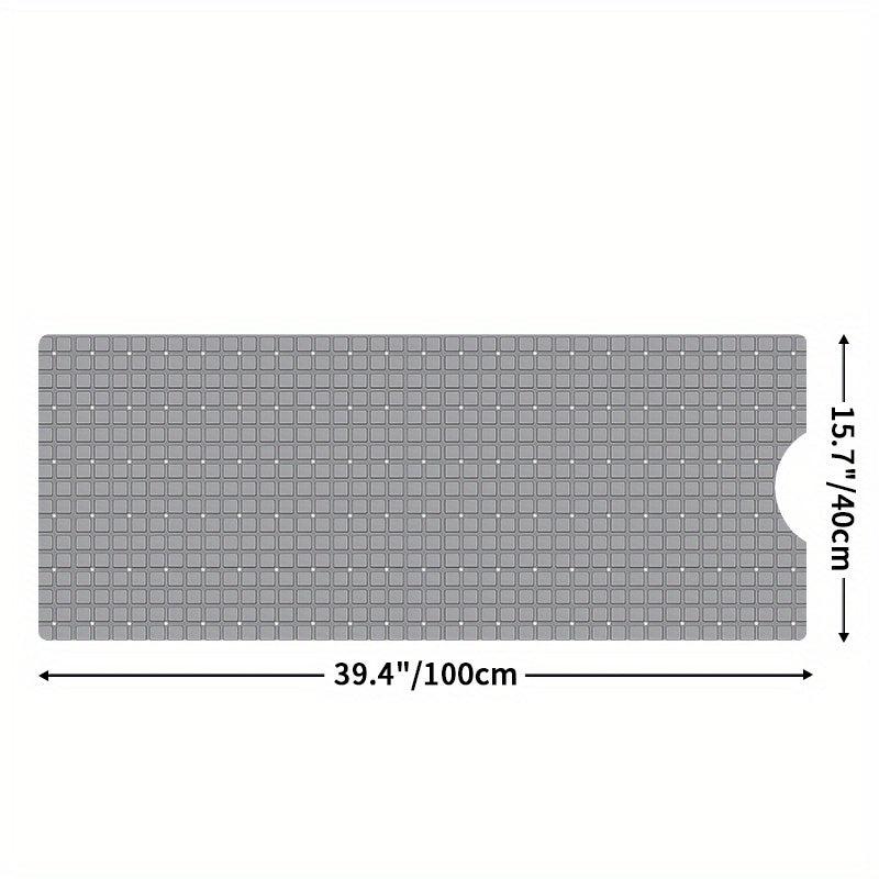 Non Slip Extra Long Bathtub Mat 39 X 100cm