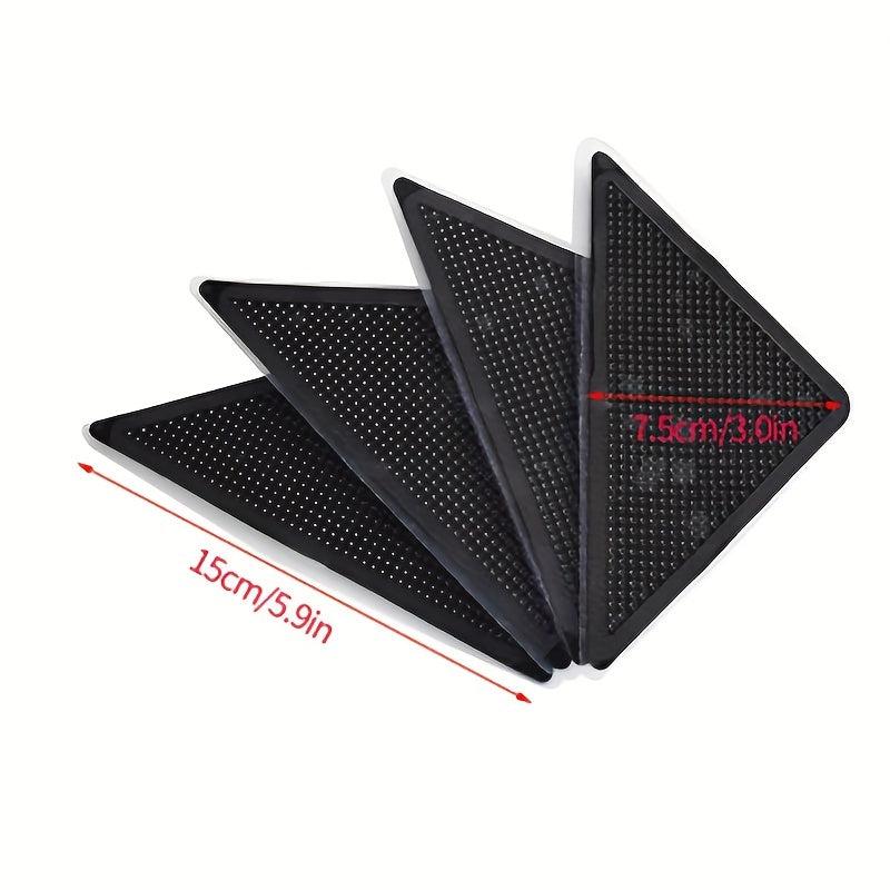 12pcs Non Slip Rug Pads for Hardwood Floors - Dual Sided Adhesive Rug Tape Gripp