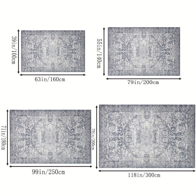 Vintage Boho Area Rug with Anti Slip Backing