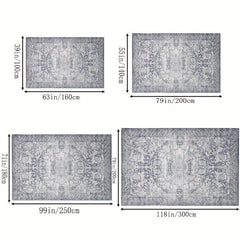 Vintage Boho Area Rug with Anti Slip Backing