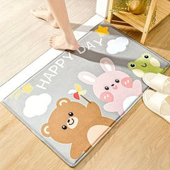 Non Slip Memory Foam Bath Mat Soft Water Absorbent Quick Drying
