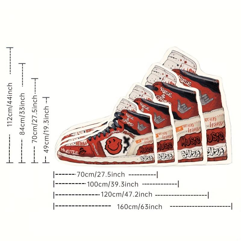 Soft Sneaker Rugs Non-slip Anti-fatigue Living Room Decoration