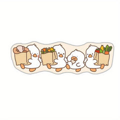 Cartoon Duck Kitchen Rug Non-slip Door Mat Waterproof Moisture-proof Carpet