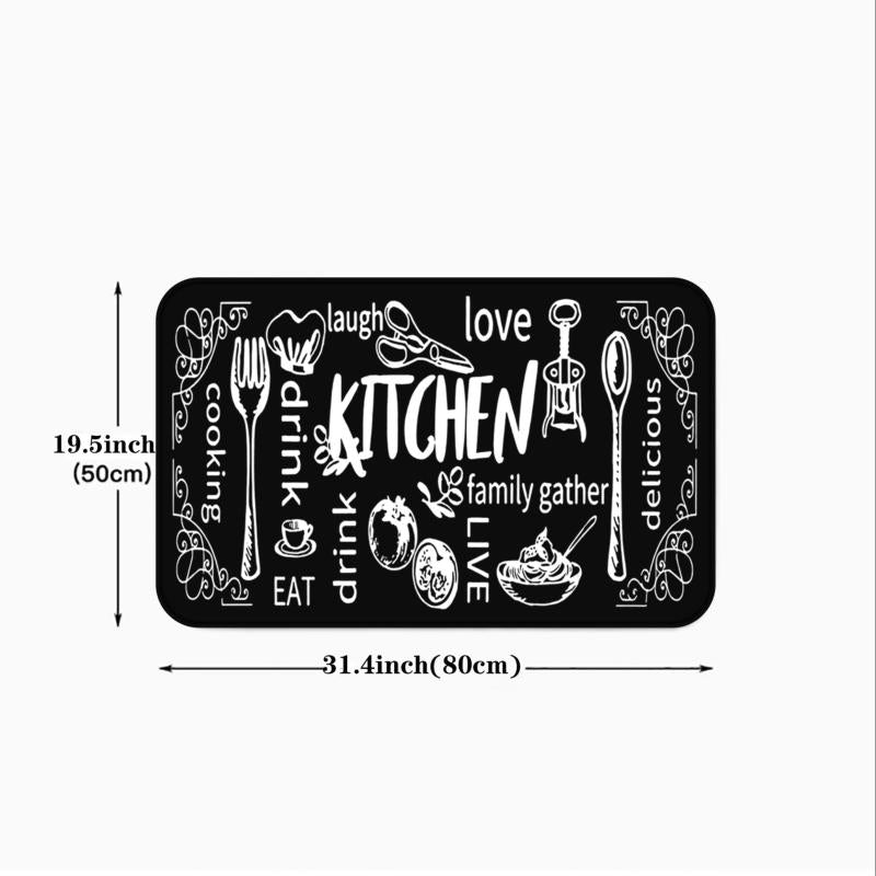 Non Slip Cushioned Kitchen Mat Waterproof Kitchen Carpet