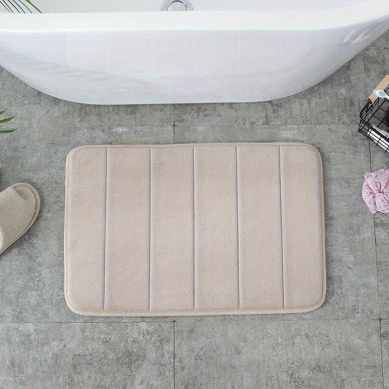 Memory Foam Bath Mat Non Slip Soft Water Absorbent Quick Dry Machine Washable