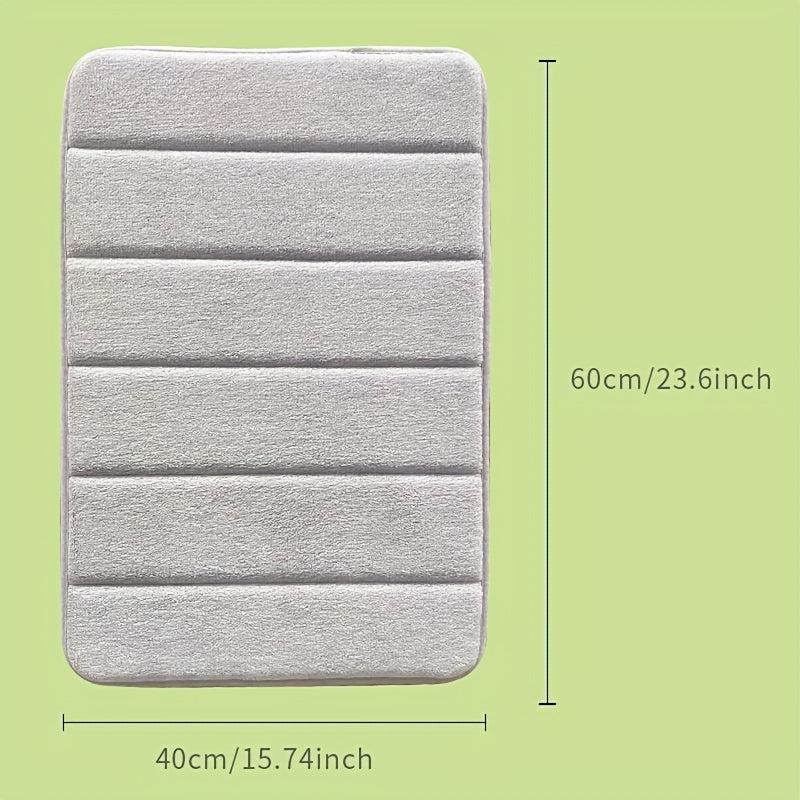 Memory Foam Bath Mat Non Slip Soft Water Absorbent Quick Dry Machine Washable