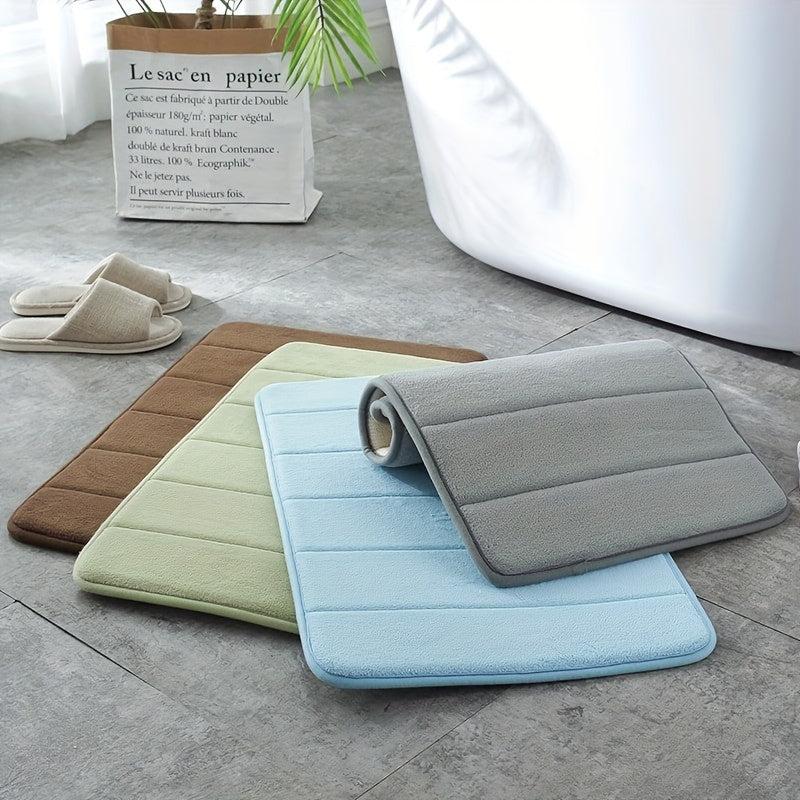 Memory Foam Bath Mat Non Slip Soft Water Absorbent Quick Dry Machine Washable