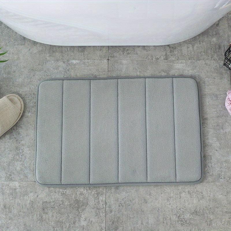 Memory Foam Bath Mat Non Slip Soft Water Absorbent Quick Dry Machine Washable