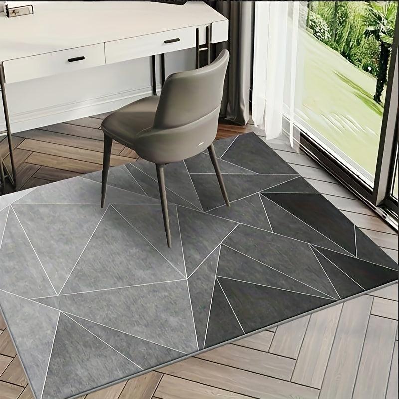 Geometric Pattern Area Rug - Anti Slip for Kitchen Laundry Office & Living Room