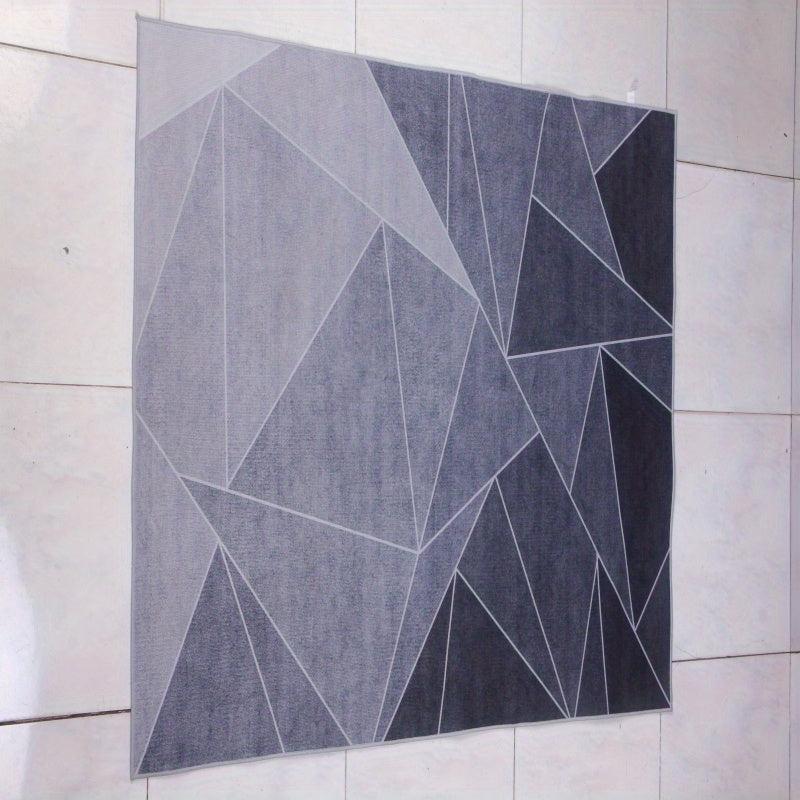 Geometric Pattern Area Rug - Anti Slip for Kitchen Laundry Office & Living Room