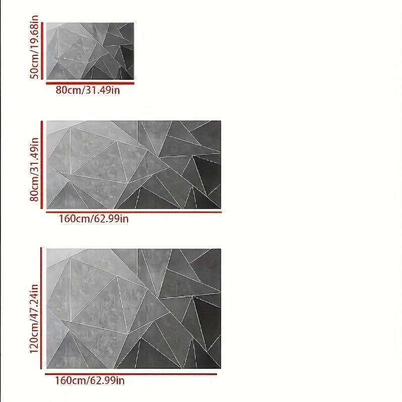 Geometric Pattern Area Rug - Anti Slip for Kitchen Laundry Office & Living Room