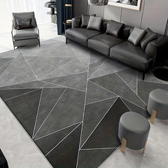 Geometric Pattern Area Rug - Anti Slip for Kitchen Laundry Office & Living Room