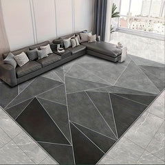 Geometric Pattern Area Rug - Anti Slip for Kitchen Laundry Office & Living Room