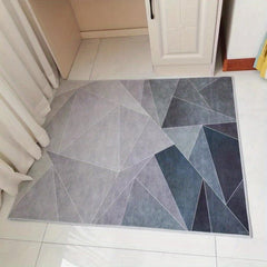 Geometric Pattern Area Rug - Anti Slip for Kitchen Laundry Office & Living Room