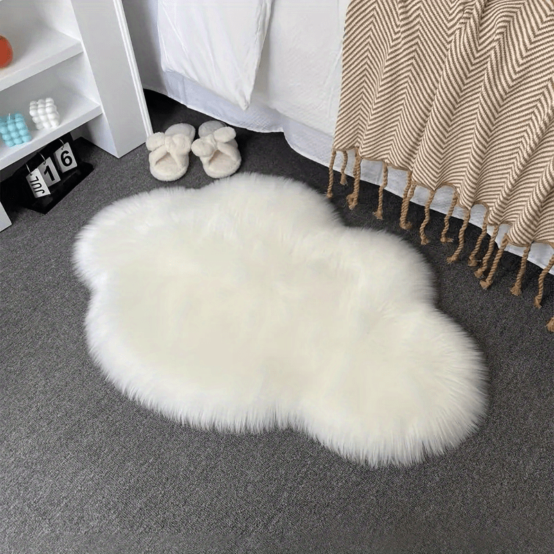 Fluffy Cloud Plush Rug Soft Faux Fur Bedroom Decoration Machine Washable