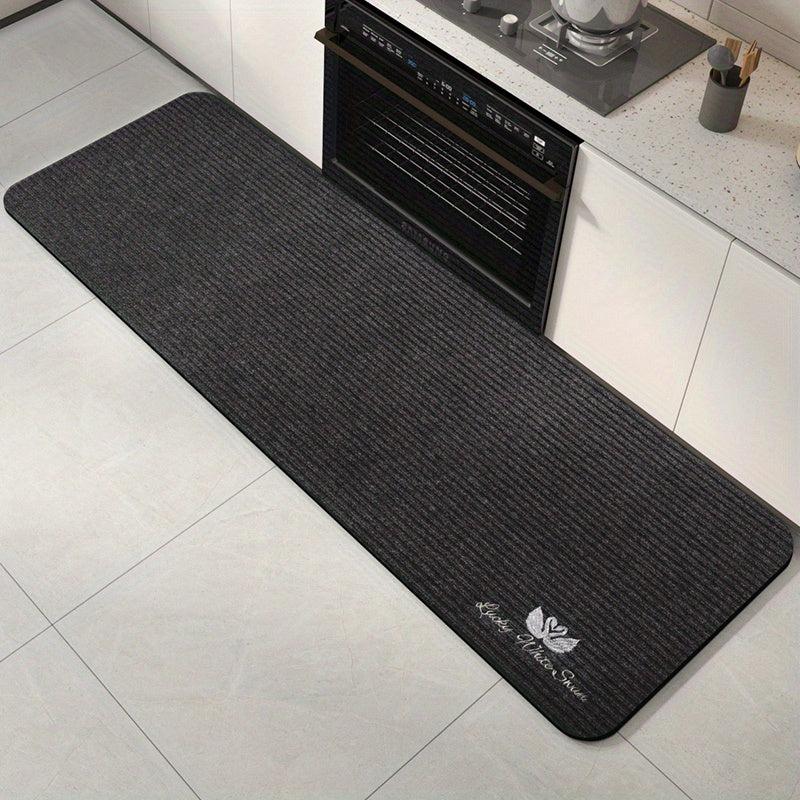Thickened Striped Kitchen Rug Waterproof Non Slip Runner Doormat