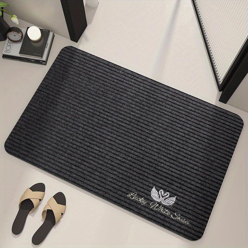Thickened Striped Kitchen Rug Waterproof Non Slip Runner Doormat