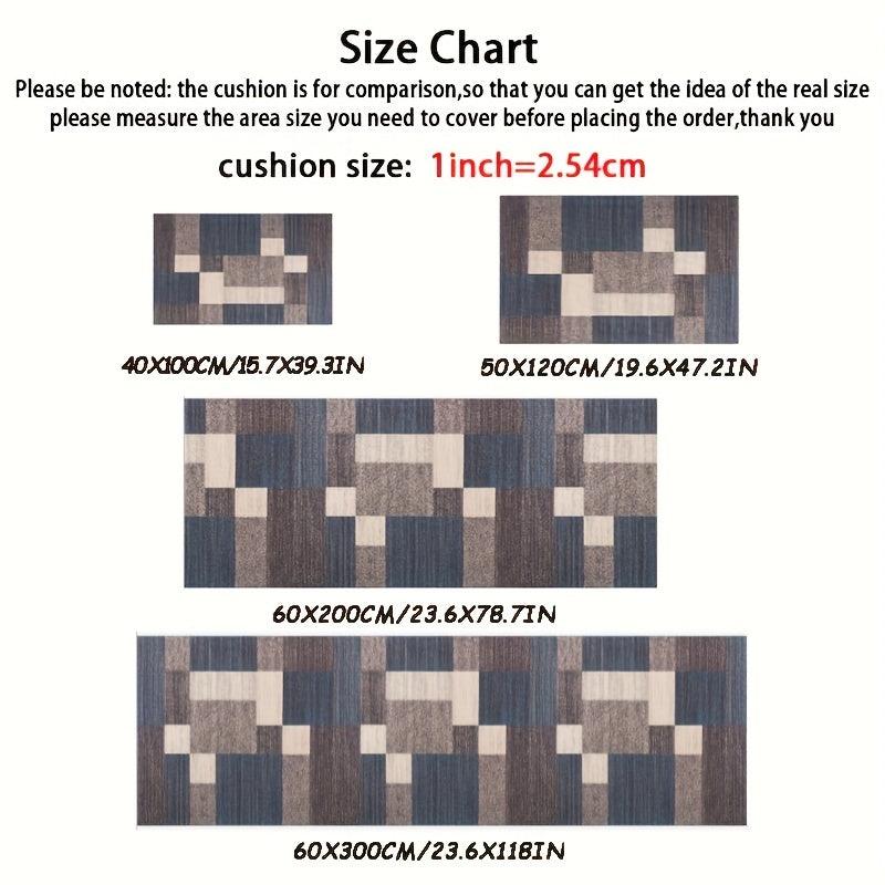 Soft Geometric Rug Non Slip Hallway Rug