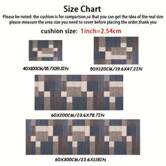 Soft Geometric Rug Non Slip Hallway Rug