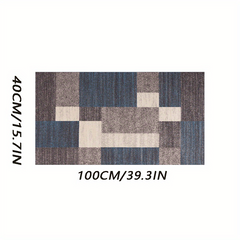 Soft Geometric Rug Non Slip Hallway Rug