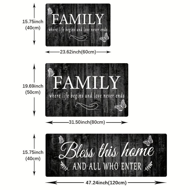 Stain Resistant Kitchen Rug Anti-slip Memory Foam Mat