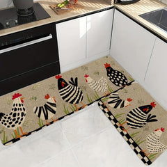 Quick Drying Animal Print Kitchen Mat - Rustic Home Decor