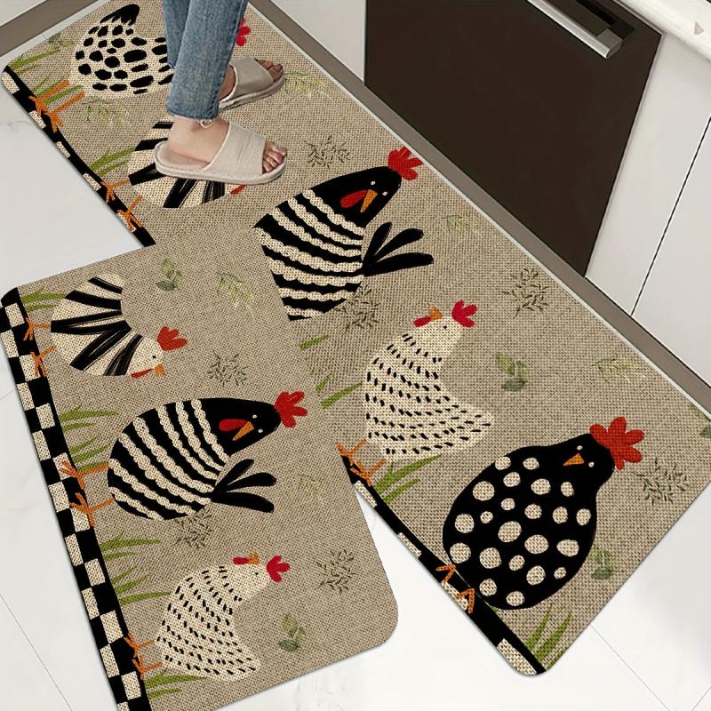 Quick Drying Animal Print Kitchen Mat - Rustic Home Decor