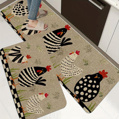Quick Drying Animal Print Kitchen Mat - Rustic Home Decor