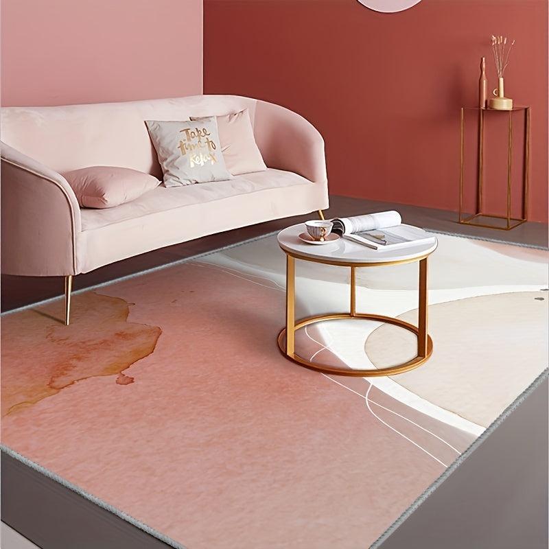 Geometric Area Rug Anti-slip Soft Carpet for High Traffic Areas