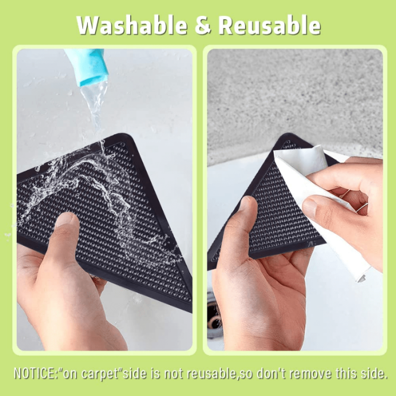 4pcs Rug Gripper Anti Slip Rug Grips Reusable Washable Rug Tape