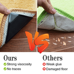 4pcs Rug Gripper Anti Slip Rug Grips Reusable Washable Rug Tape
