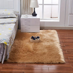 Plush Area Rug Living Room Mat Non slip Kitchen Rug Home Decor
