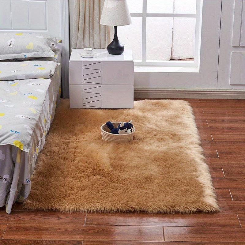 Plush Area Rug Living Room Mat Non slip Kitchen Rug Home Decor