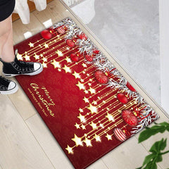 Christmas Runner Kitchen Carpet - Festive Holiday Decor