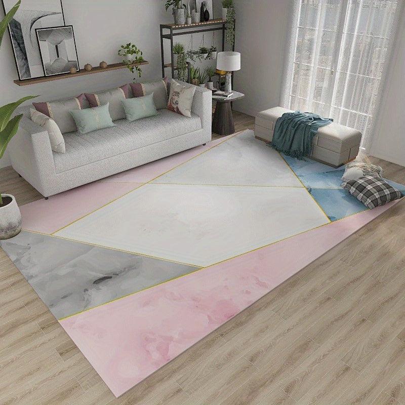 Modern Geometric Area Rug 3'X5' Soft Carpet