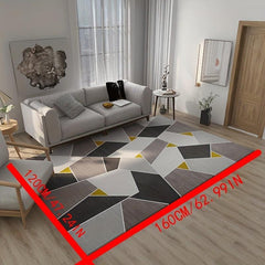 Modern Geometric Area Rug 3'X5' Soft Carpet