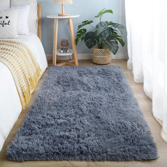Soft Plush Area Rug 31.5 X 62.9 Non-slip Shaggy Fluffy Carpet