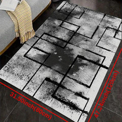 Geometric Pattern Soft Area Rug Quick Dry Absorbent Floor Mat