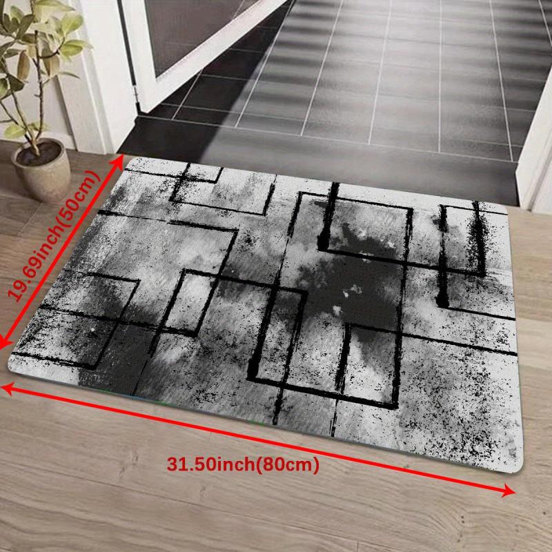 Geometric Pattern Soft Area Rug Quick Dry Absorbent Floor Mat