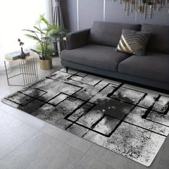 Geometric Pattern Soft Area Rug Quick Dry Absorbent Floor Mat