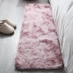 Soft Area Rug Fluffy Non-slip Fuzzy Shag Plush Tie Dyed Carpet